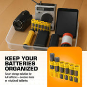 Storacell SlimLine AA 6-battery caddy in yellow – view 5