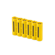 Storacell SlimLine AA 6-battery caddy in yellow – view 3