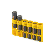 Storacell SlimLine AA 6-battery caddy in yellow – view 2