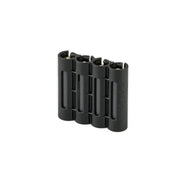 Rear view of empty Tuxedo Black Storacell SlimLine AAA 4-Battery Caddy
