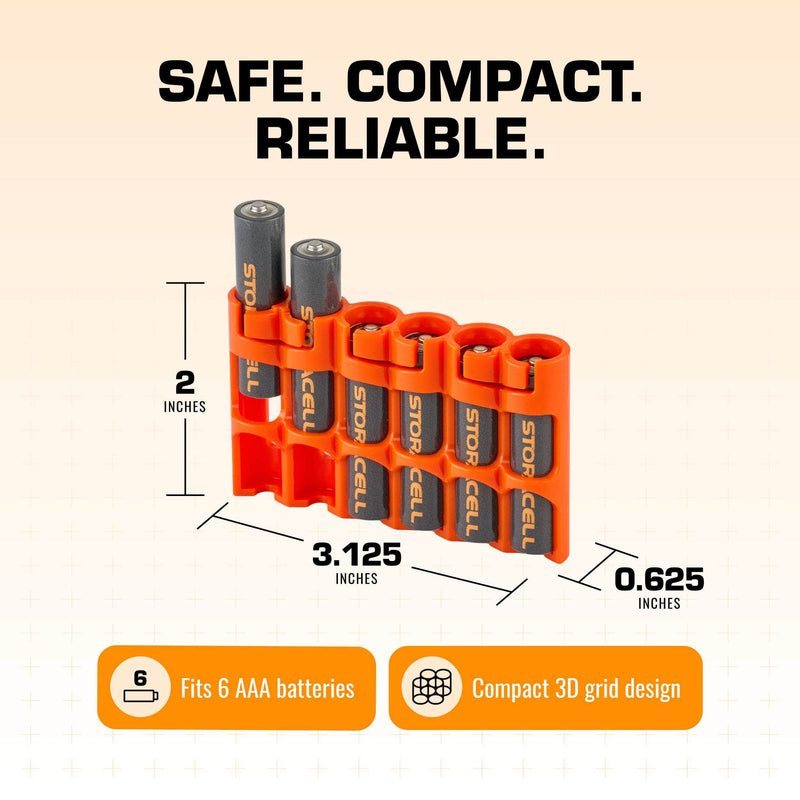 Storacell Slim Line AAA 6 Pack (Orange) – image 7