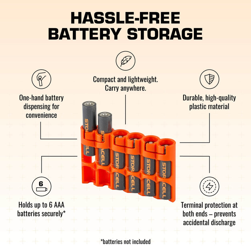 Storacell Slim Line AAA 6 Pack (Orange) – image 4