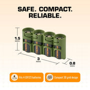 Storacell Slim Line CR123 (Military Green) – image 7