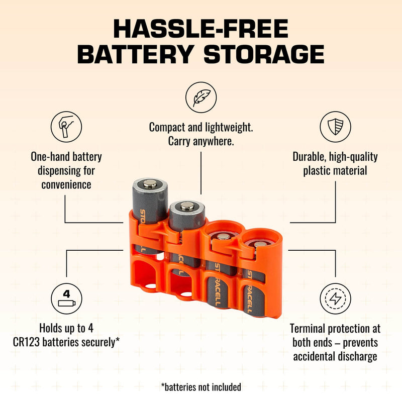 Storacell Slim Line CR123 (Orange) – image 4