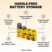 Storacell Slim Line CR123 (Yellow) – image 4