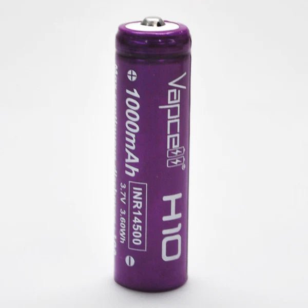 Vapcell H10 1000mAh 14500 Purple/White 10A Button Top