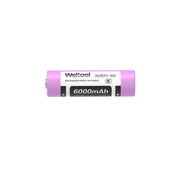 The Weltool INR21-60 6000mAh 21700 is a high-capacity rechargeable lithium-ion battery in purple.