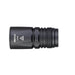 A black Weltool LH20 flashlight head is displayed horizontally on a white background with model details on the side. This LEP weapon light has a durable aluminum reflector for improved performance.