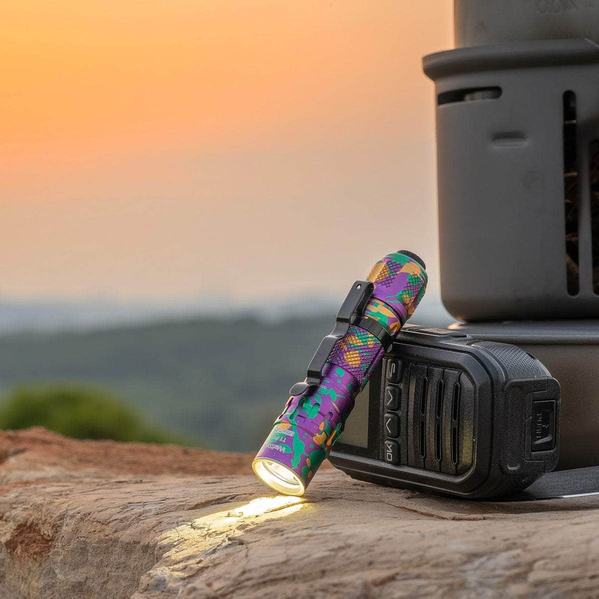 fenix e16ti titanium edc flashlight Weltool Weltool T1 Pro V2 550lm AA/14500 EDC Compact Flashlight with Battery Focus and Long Range Waterproof Mini LED Torch Camping Light