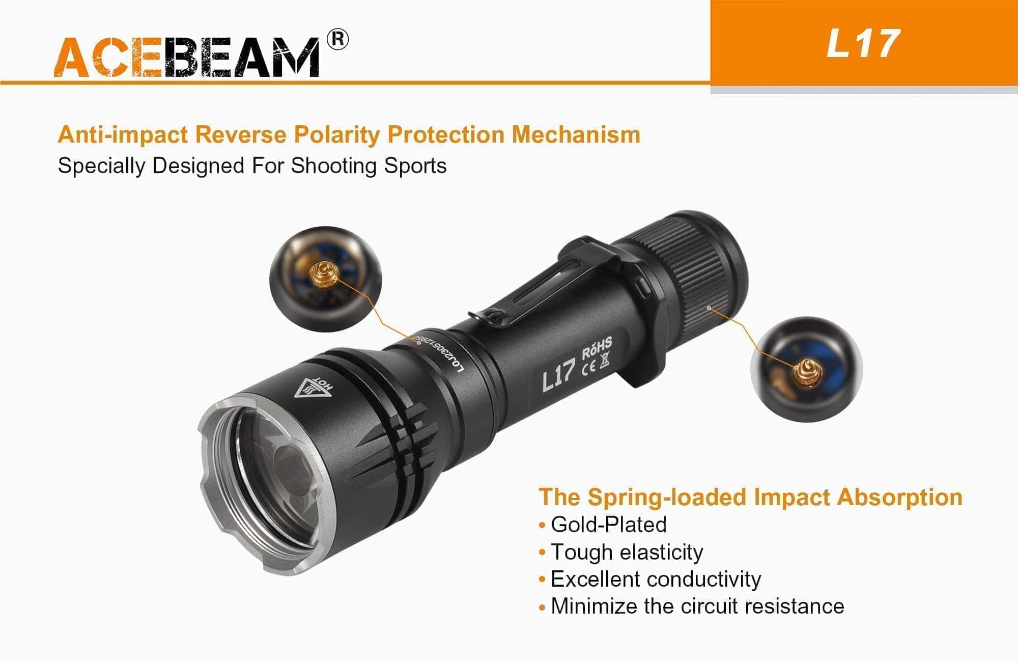 Acebeam L17 | Ultra Bright Long Range Flashlight — Killzone