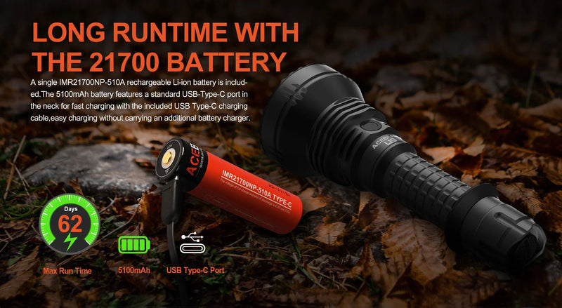 Acebeam L19 2.0 Long Range Flashlight