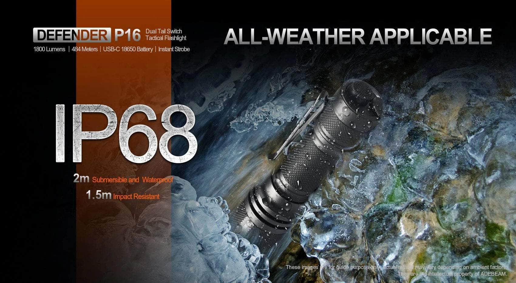 Acebeam P16 Defender — Killzone Flashlights