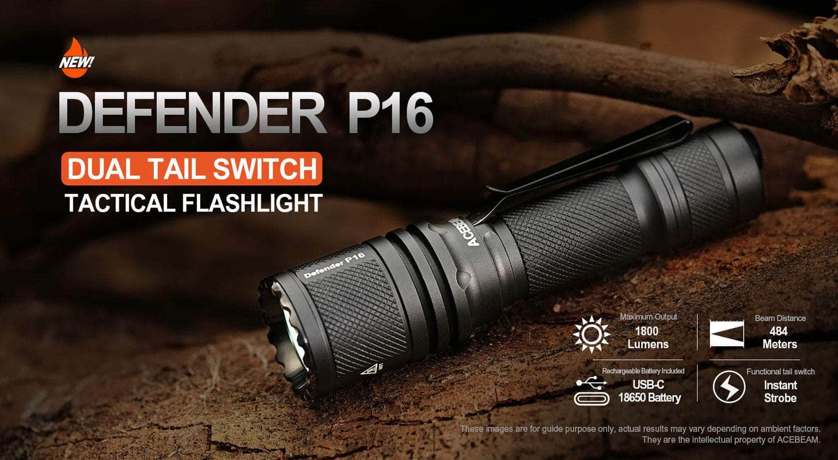 Acebeam P16 Defender — Killzone Flashlights