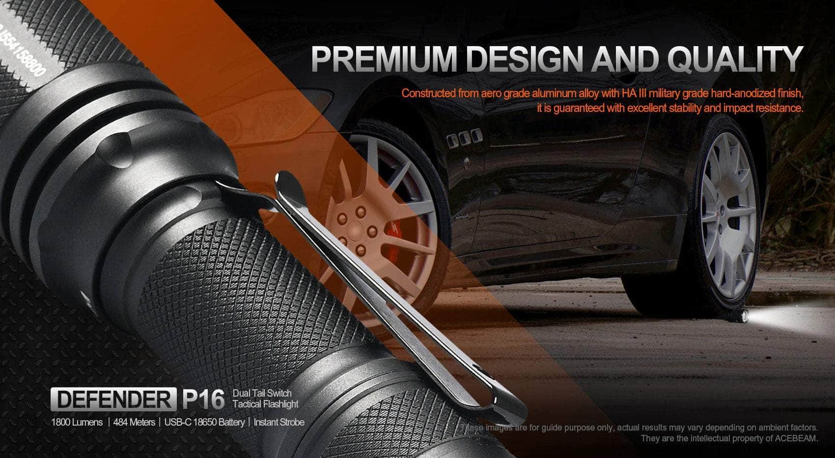 Acebeam P16 Defender — Killzone Flashlights