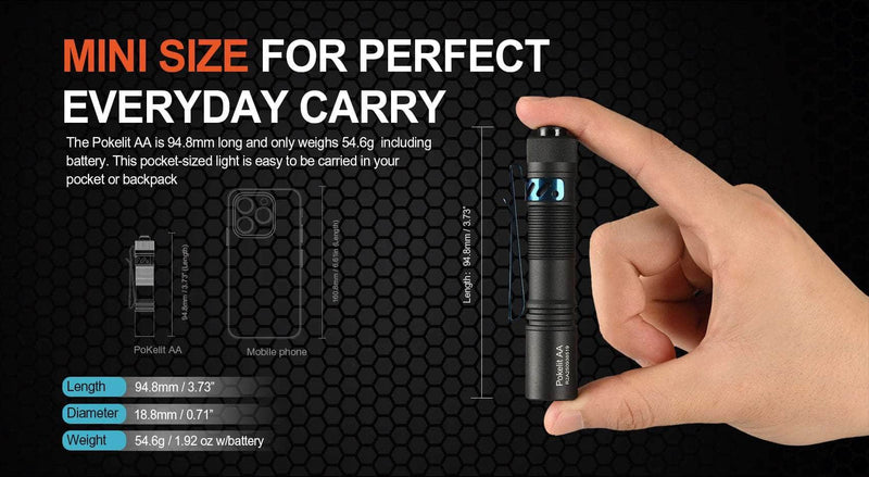 acebeam pokelit aa rechargeable mini flashlight Acebeam Pokelit AA — Killzone Flashlights