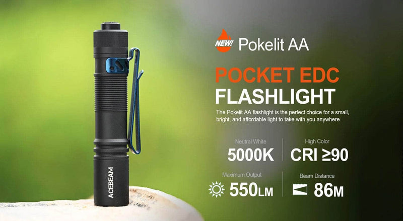 acebeam pokelit aa rechargeable mini flashlight Acebeam Pokelit AA