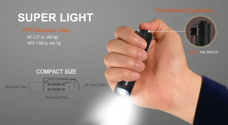 Acebeam Rider RX AL EDC AA Flashlight