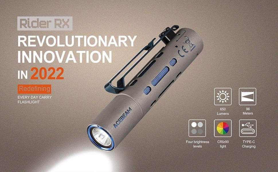 Acebeam Rider RX Titanium EDC Flashlight