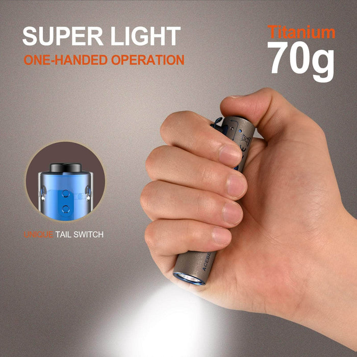 Acebeam Rider RX Titanium EDC Flashlight — Killzone Flashlights