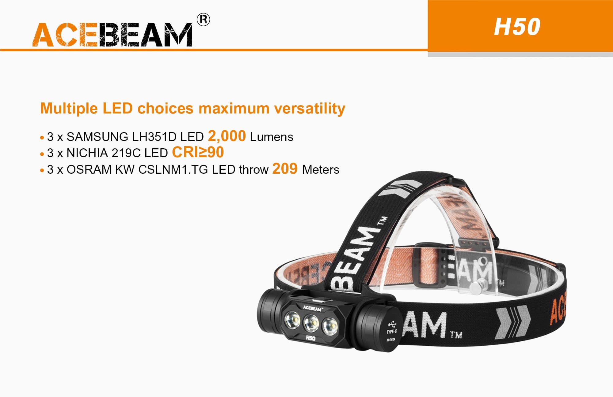 Acebeam H50 — Killzone Flashlights