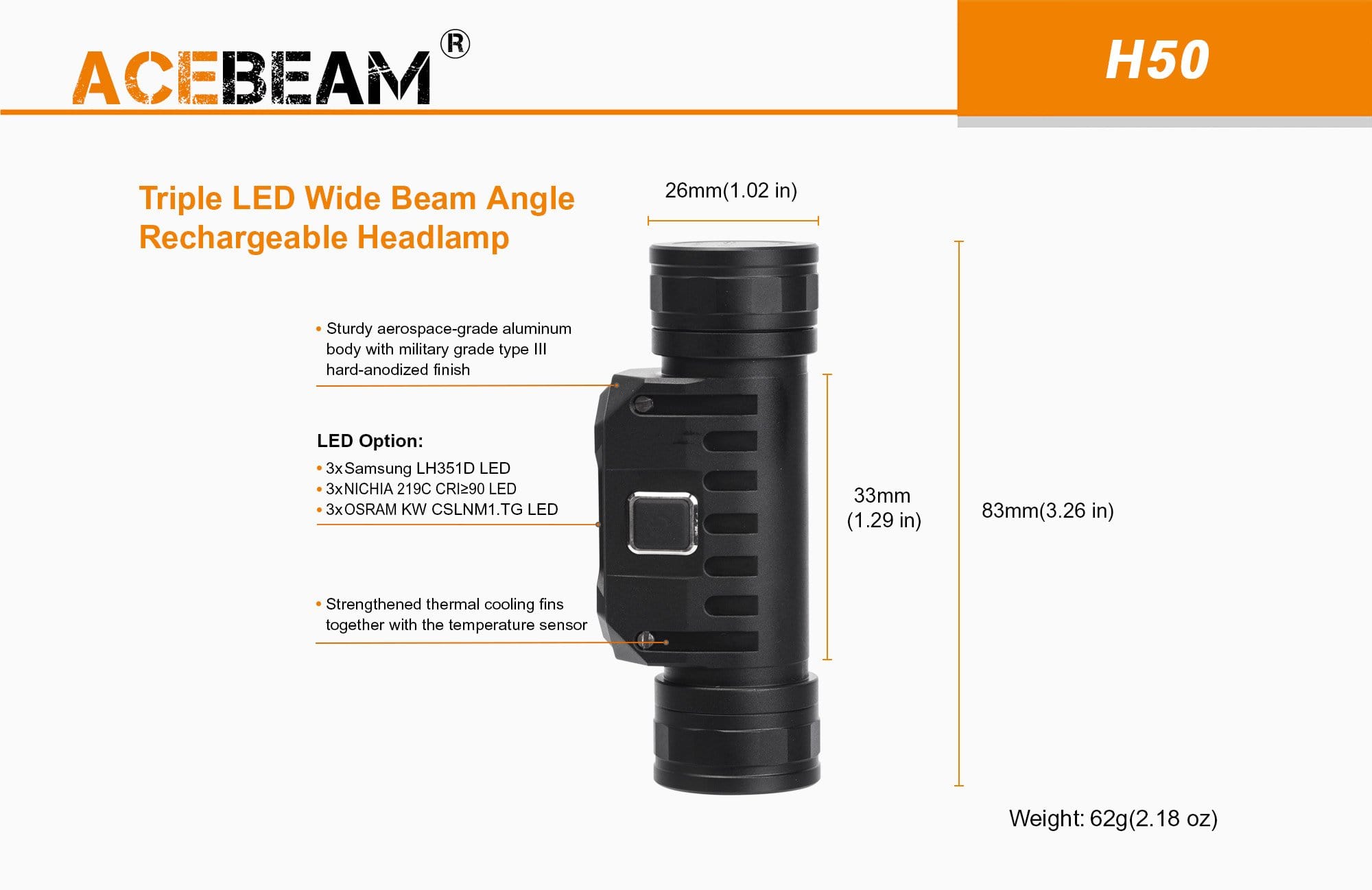 Acebeam H50 — Killzone Flashlights