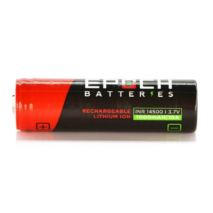 3.7 Volt AA 14500 Lithium Ion Button Top Battery (800 mAh) with