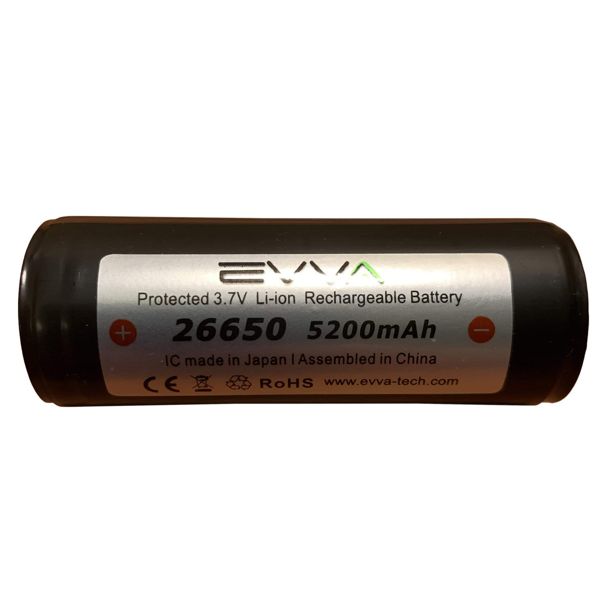 イブキ EVVA Protected 26650 5200mAh — Killzone Flashlights
