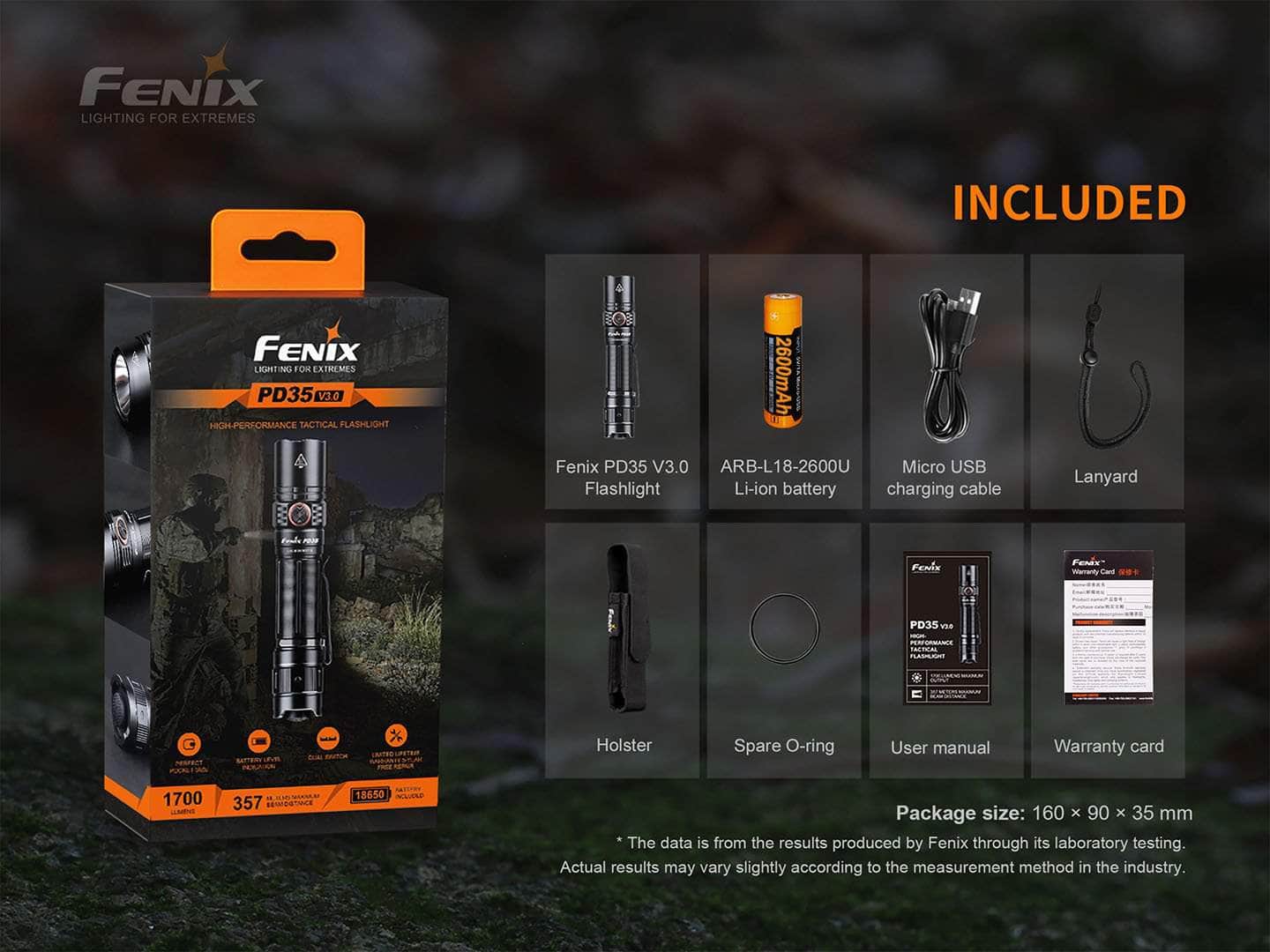 Fenix PD35 V3.0 Flashlight — Killzone Flashlights