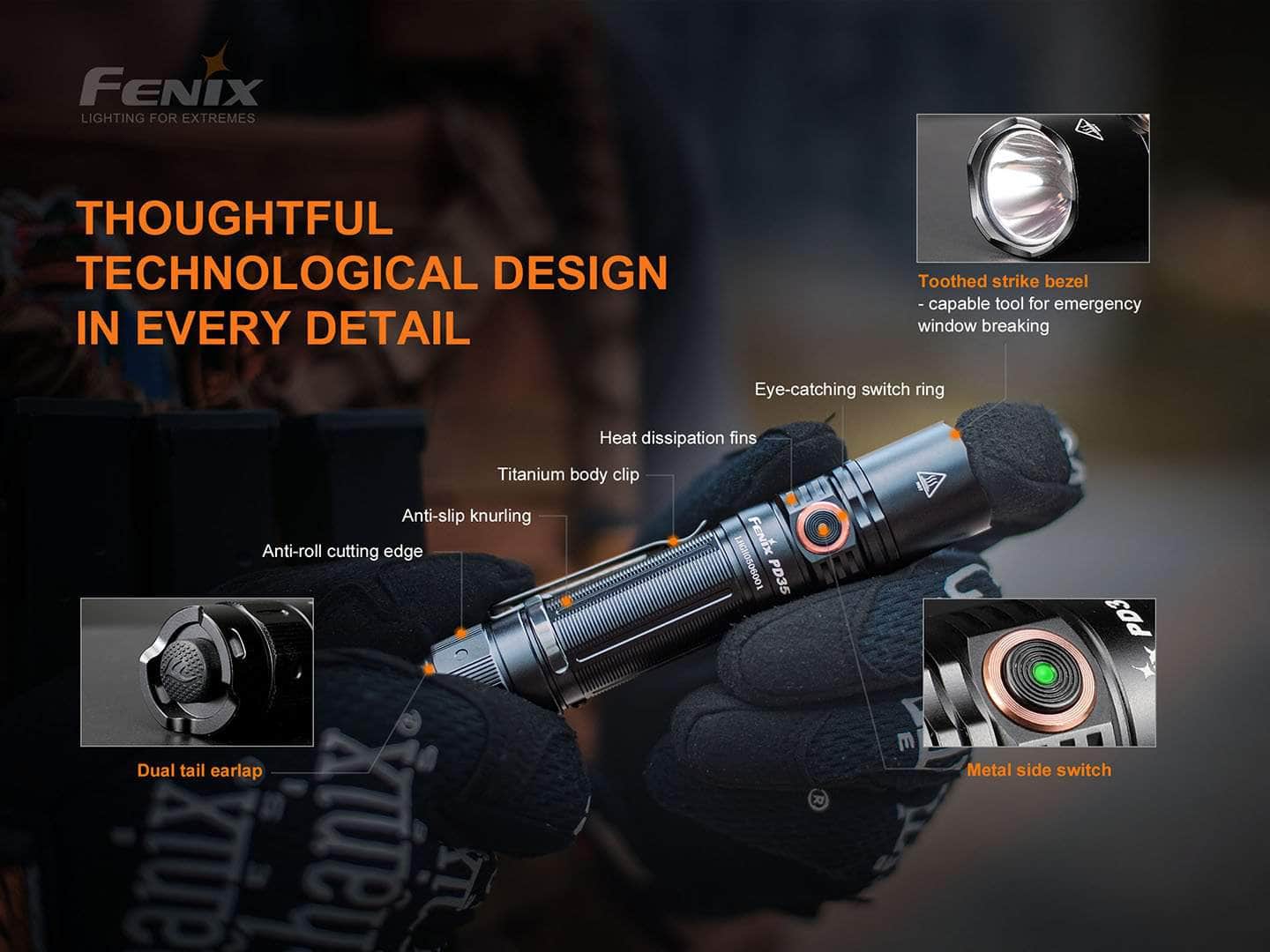 Fenix PD35 V3.0 Flashlight — Killzone Flashlights