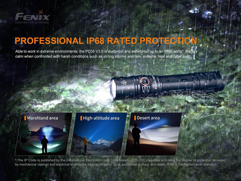 Fenix PD35 V3.0 Flashlight Black (1700 lumens) Fenix PD35 V3.0 Flashlight Black (1700 lumens)