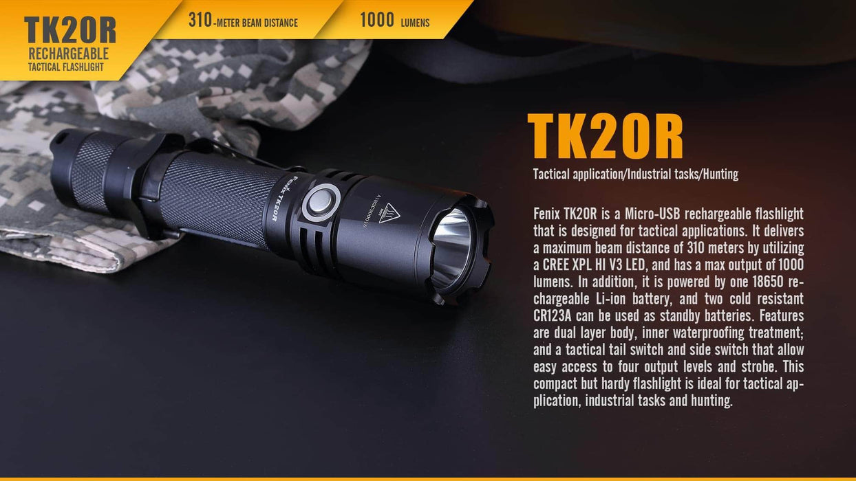 Fenix TK20R USB Rechargeable Flashlight