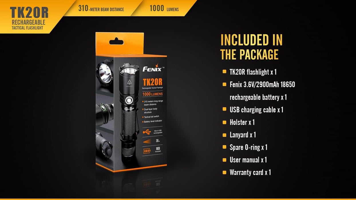 Fenix TK20R USB Rechargeable Flashlight