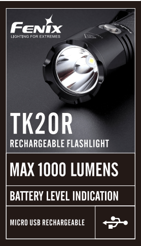 Fenix TK20R USB Rechargeable Flashlight