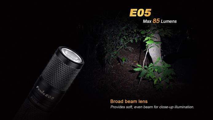 fenix e05 85 lumen flashlight model e05-2014-bk Fenix E05 Black