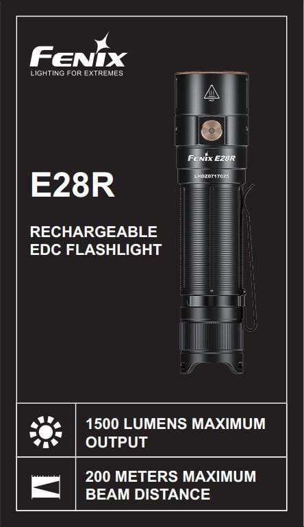fenix e28r v2.0 rechargeable edc flashlight Fenix E28R