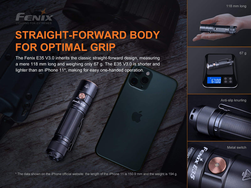 fenix e35 v3.0 edc flashlight - 3000 lumens Fenix E35 V3.0