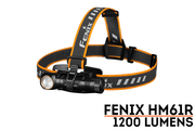 The Fenix HM61R is a versatile headlamp featuring dual light sources and an adjustable strap. It offers a brightness of 1200 lumens and comes in an attractive black and orange design.