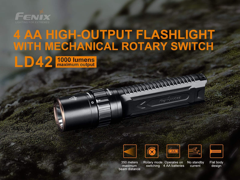 fenix d cell flashlight Fenix LD42