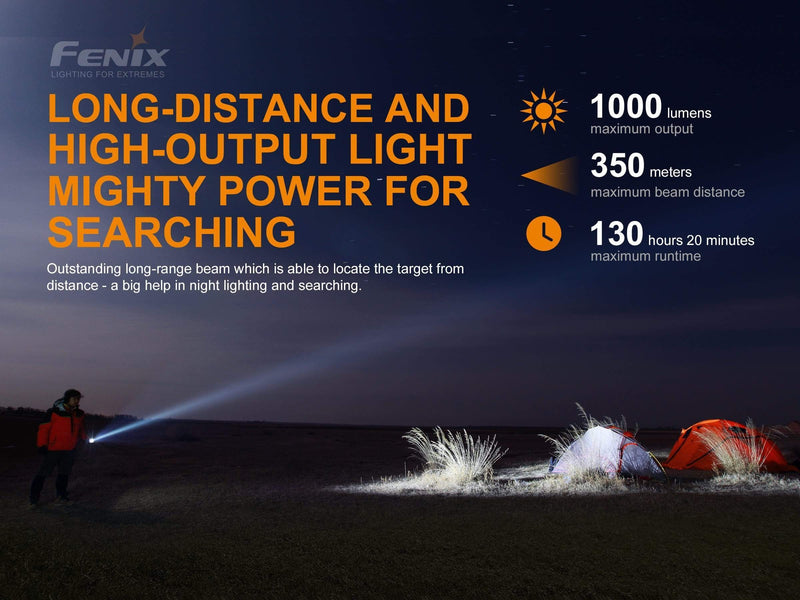 fenix 1000 lumens flashlight Fenix LD42