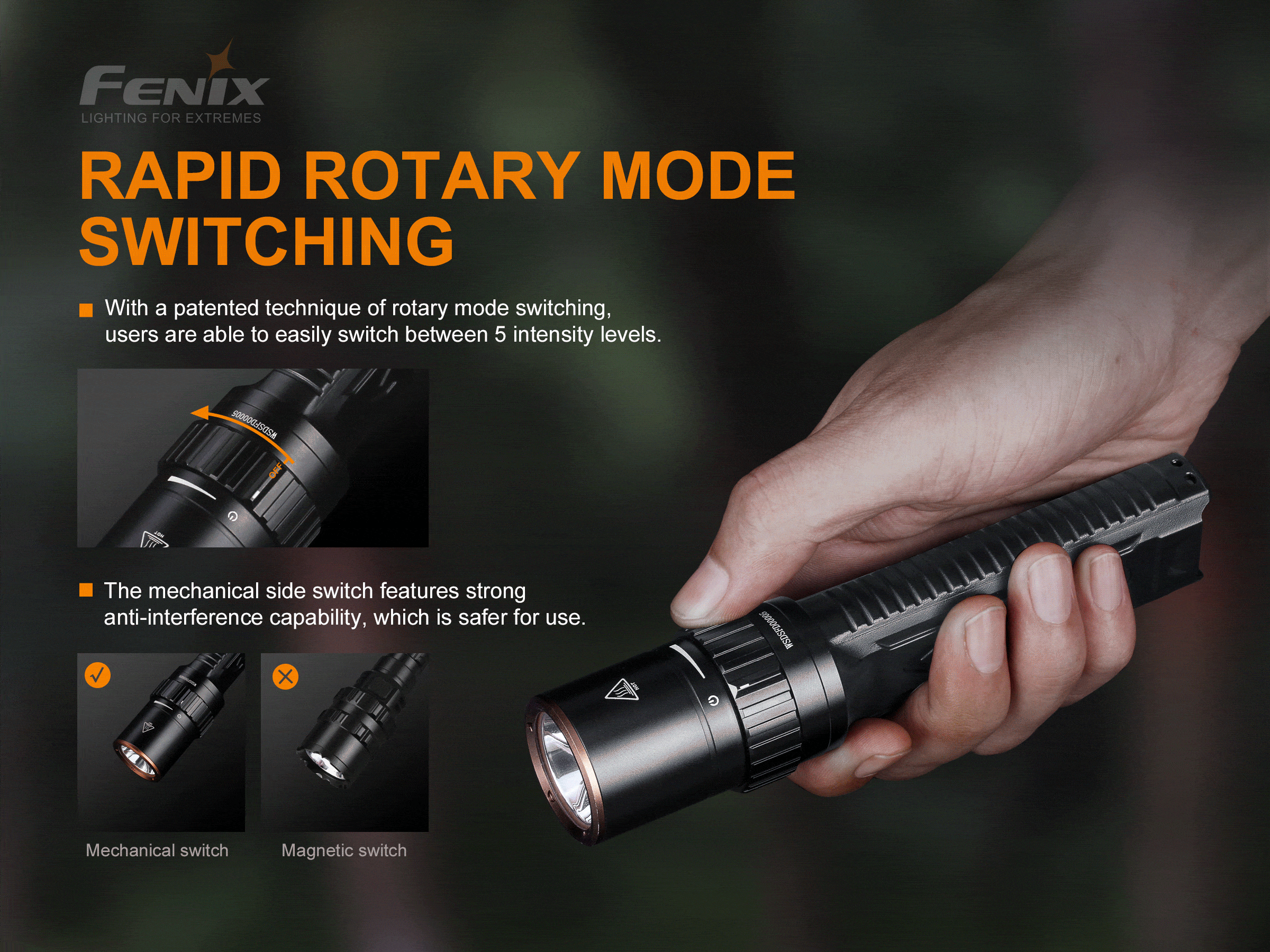 WITH リングライト Fenix LD42 | 4xAA 1000 Lumen Rotary Switch Flashlights — Killzone
