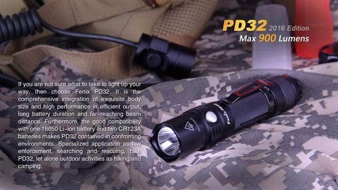 LAMPE TORCHE FENIX PD32 / 900 lumens - Archerie Gossart LAMPE TORCHE FENIX PD32 / 900 lumens - Archerie Gossart