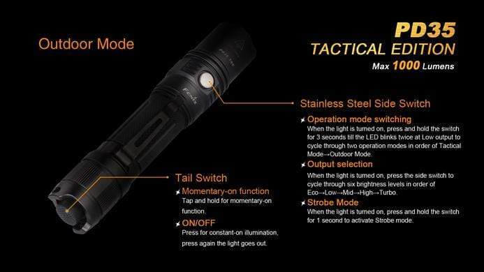 Fenix PD35 TAC - Tactical Flashlight