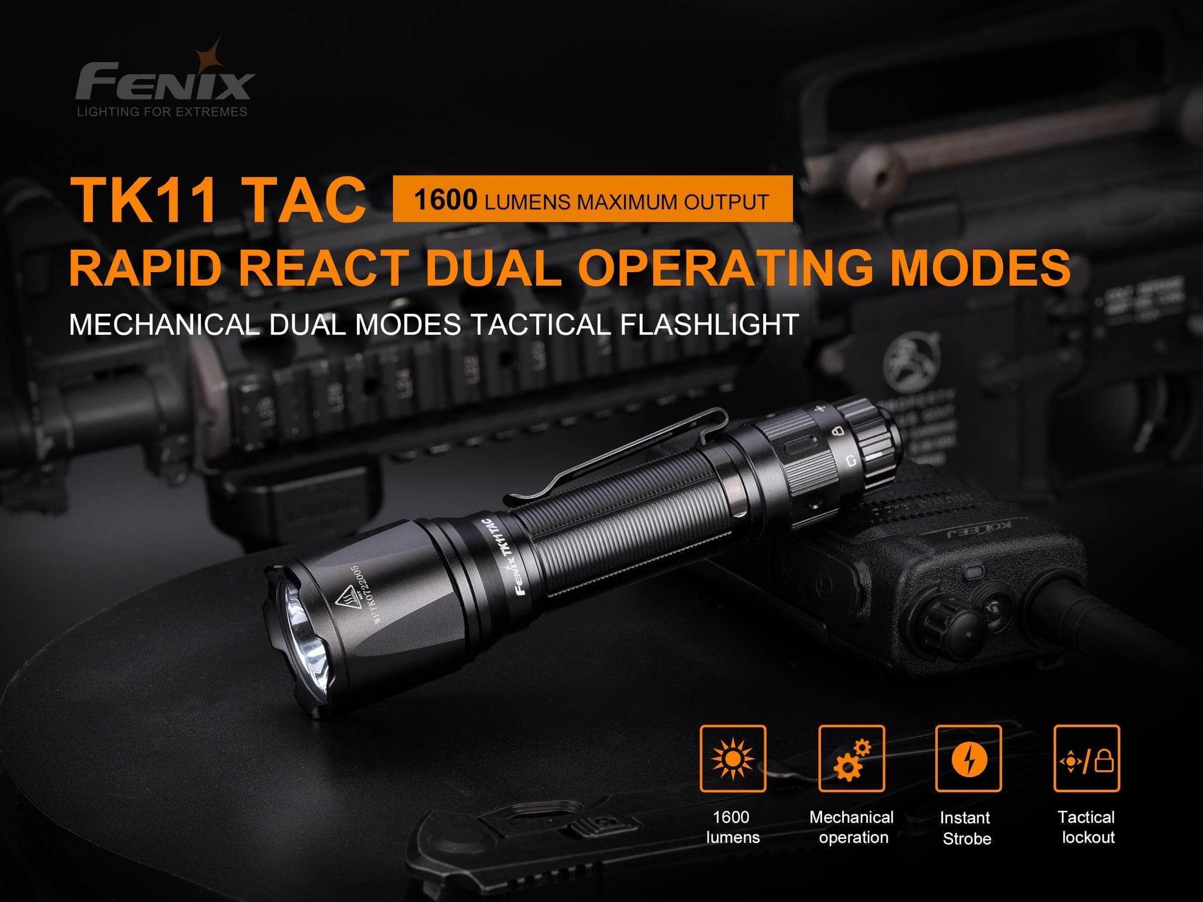 Fenix TK11 TAC | 1600 Lumen Tactical Flashlight — Killzone Flashlights