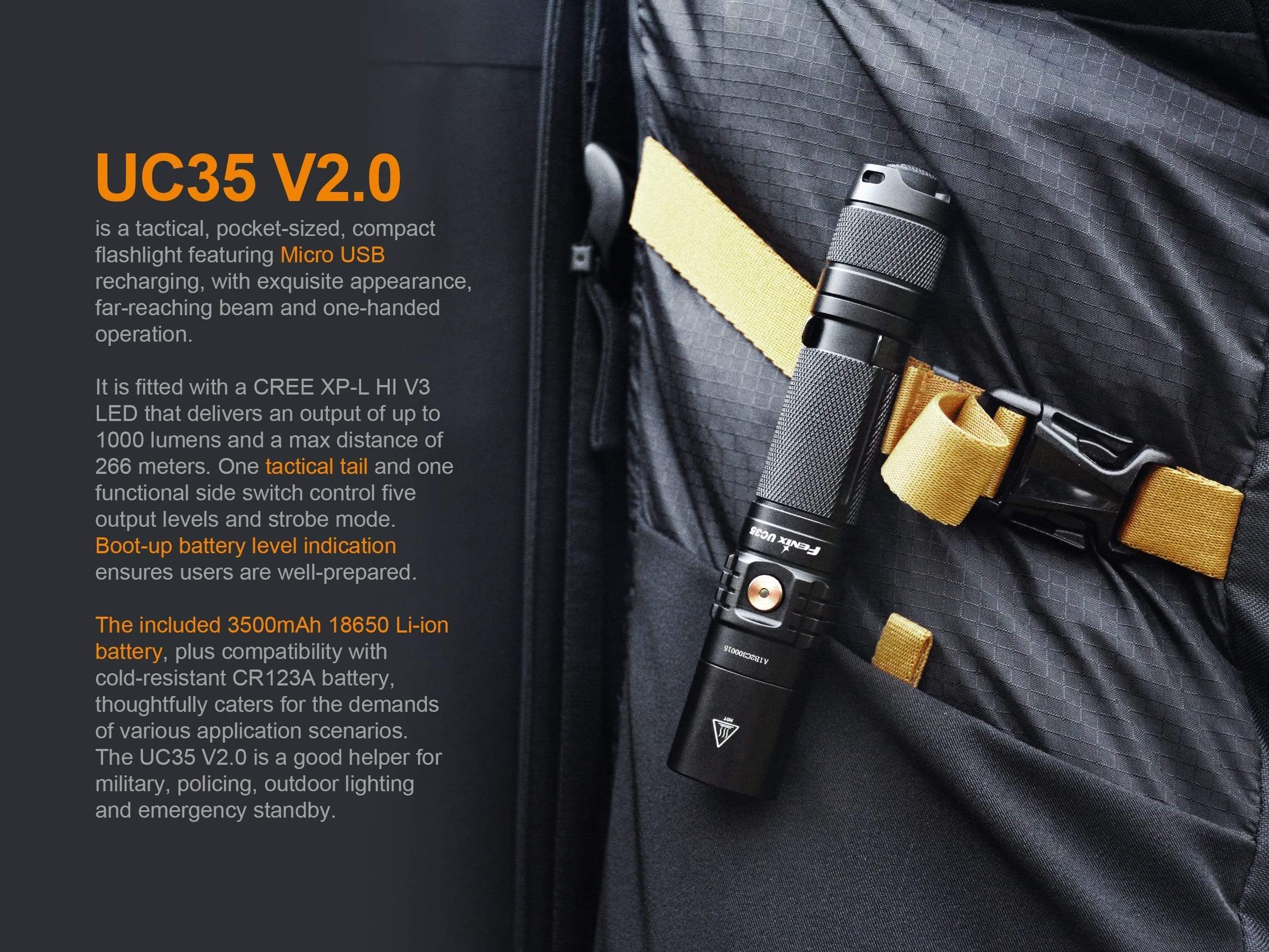 Fenix UC35 V2.0 — Killzone Flashlights