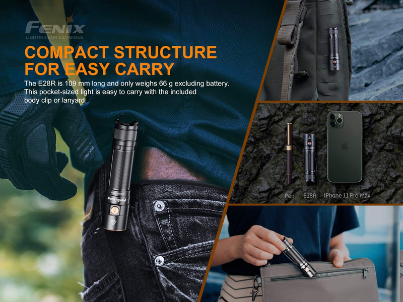 best fenix edc flashlight Fenix E28R