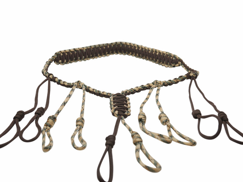 Paracord Quick Change Call Lanyard (Dark Coffee + Desert Camo)