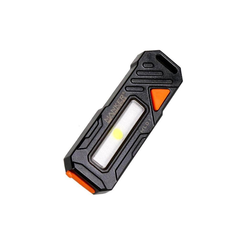 A Manker ML01 led flashlight on a white background.
