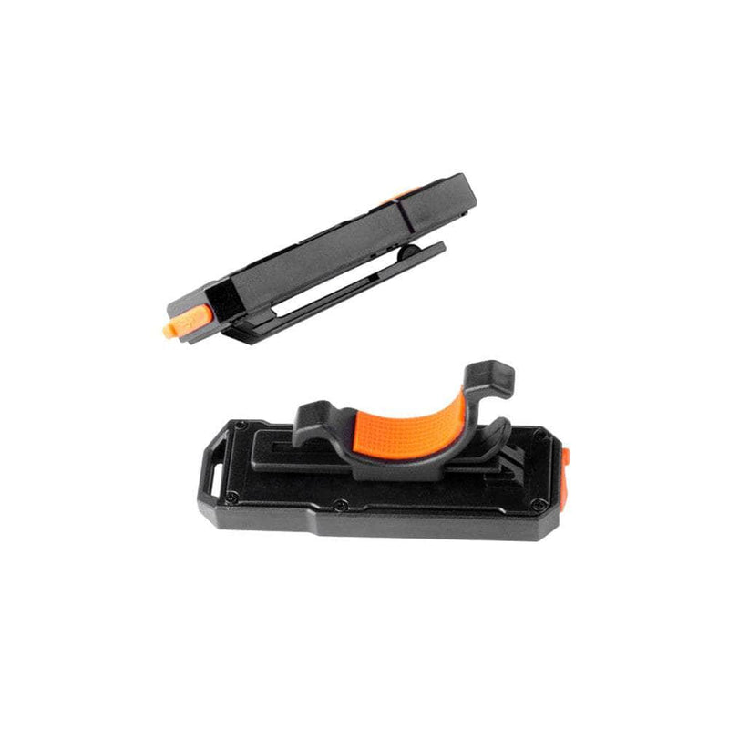 A black and orange Manker ML01 phone holder on a white background.