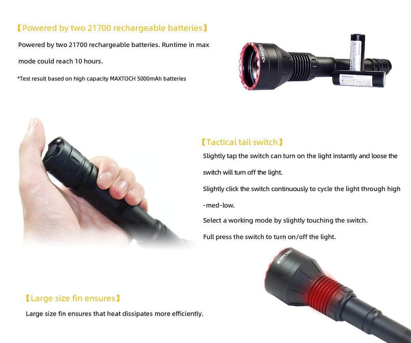 MAXTOCH L3K LEP Flashlight - Short