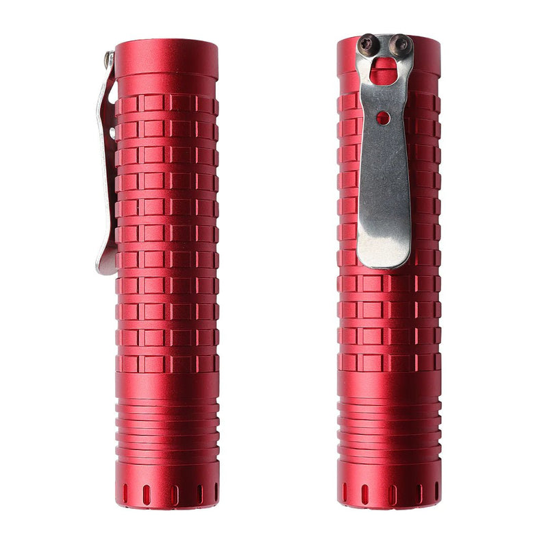 Two ReyLight Dawn-Aluminum - 18650 flashlights on a white background.